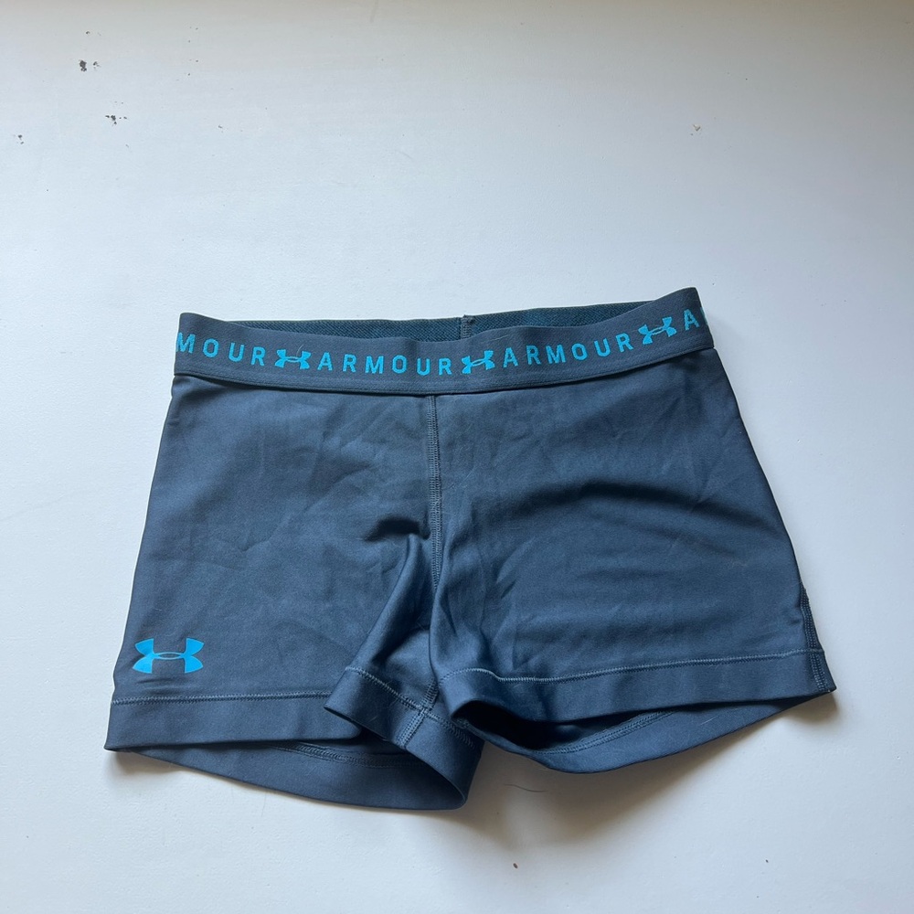 Under Armour Gray and Blue Athletic Shorts